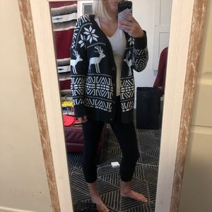 White & Grey Holiday Sweater